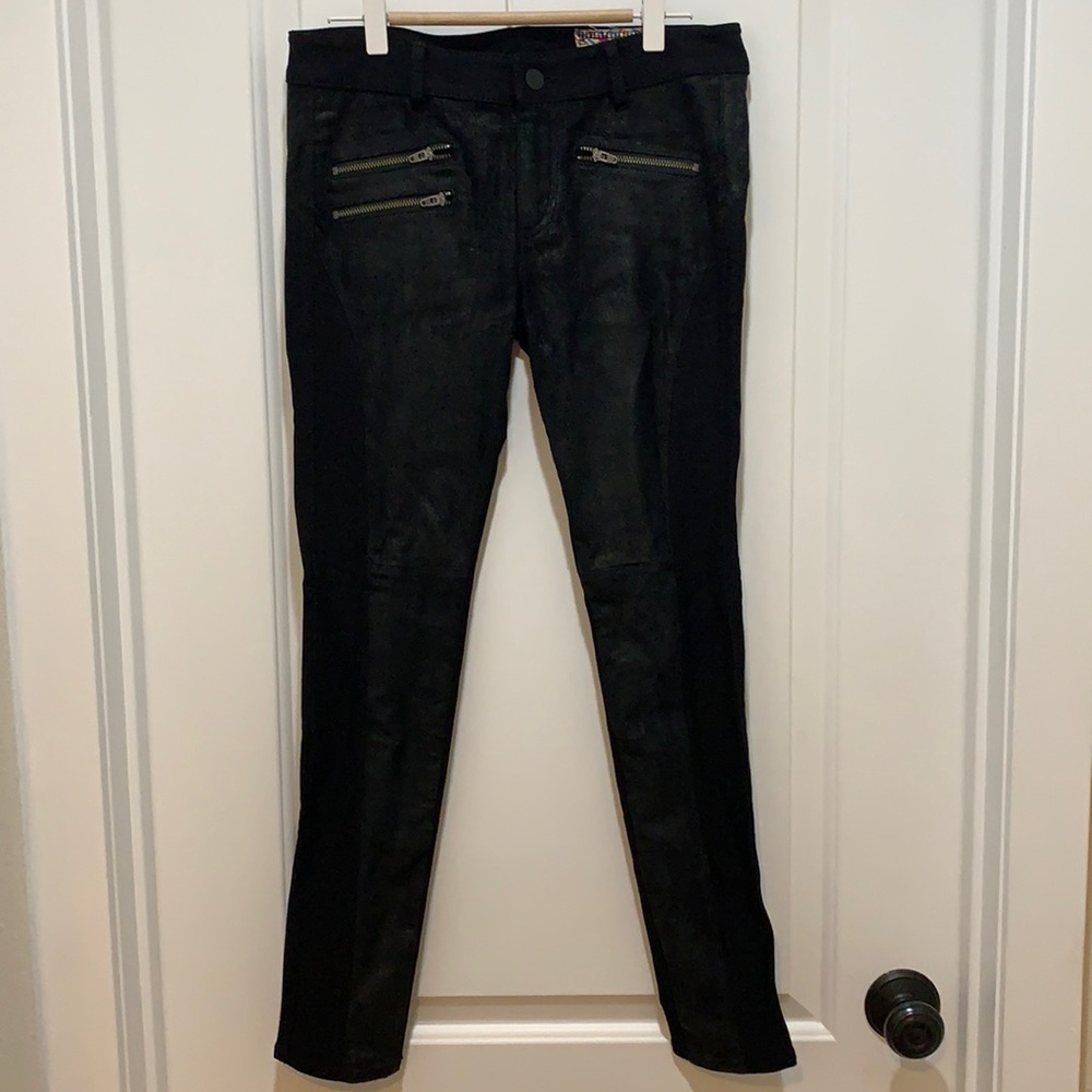 Sisley moto leather pants